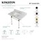 Kingston Brass 36X22 Marble Vanity Top W/ Acrylic Feet Combo, Marble/Brass KVPB3630MASQ7 - alternate 4